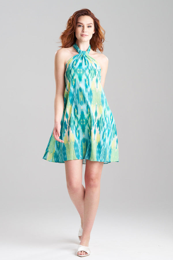 Natori Ibiza Halter Dress Blue