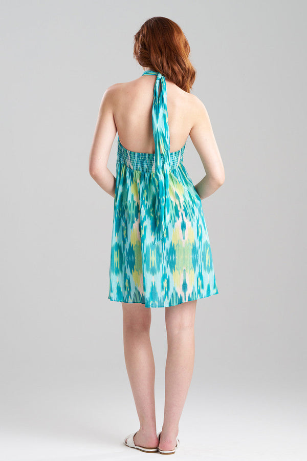 Natori Ibiza Halter Dress Blue