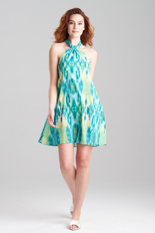 Natori Ibiza Halter Dress Blue
