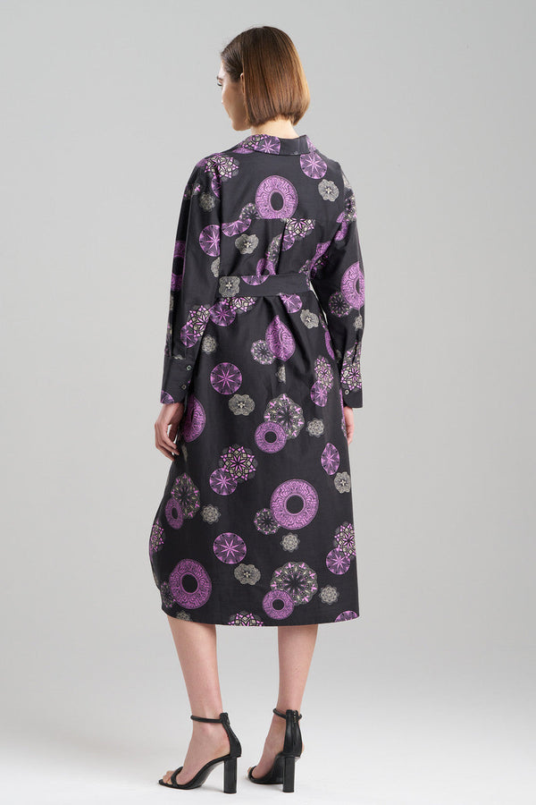 Natori Ikigai Oversized Shirtdress Black Multi