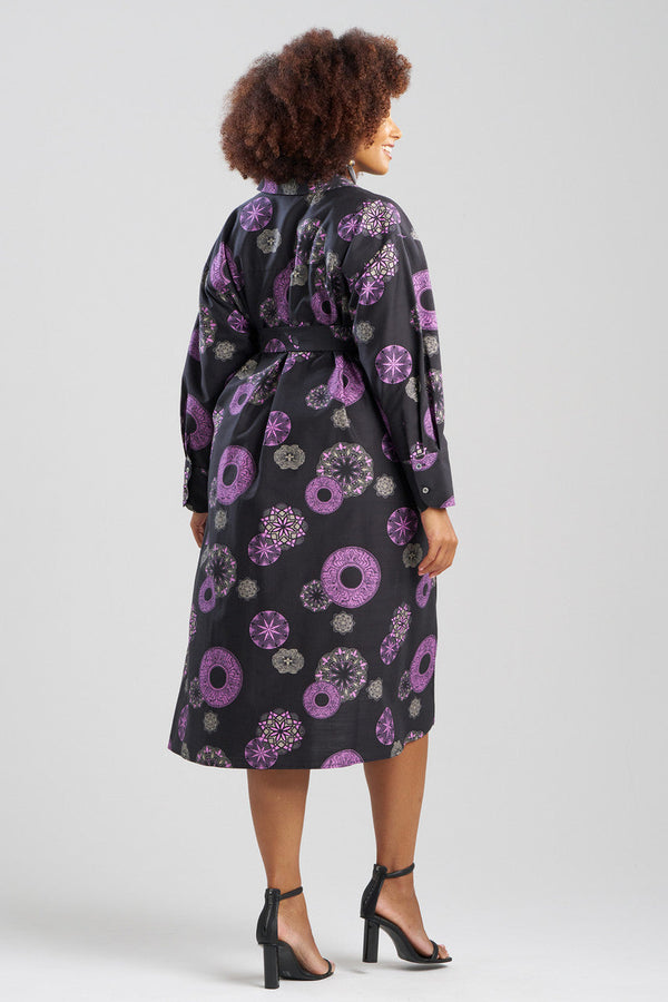 Natori Ikigai Oversized Shirtdress Black Multi
