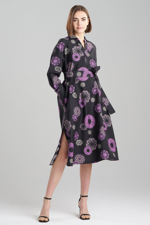 natori Ikigai Oversized Shirtdress Black Multi