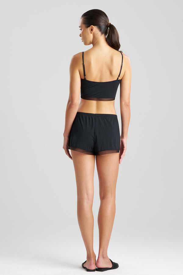 Natori Illusion Cropped Cami Black