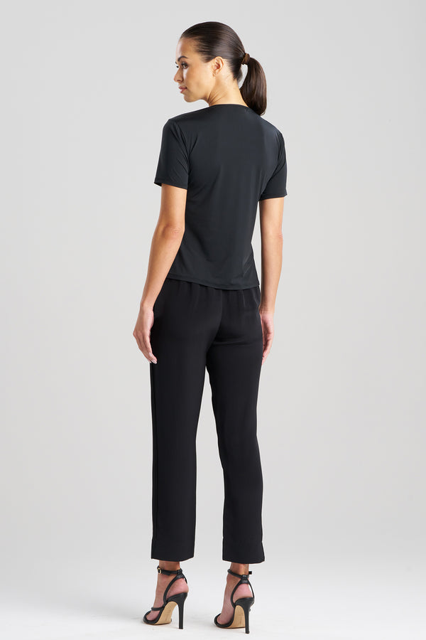 Natori Illusion T-Shirt Top Black