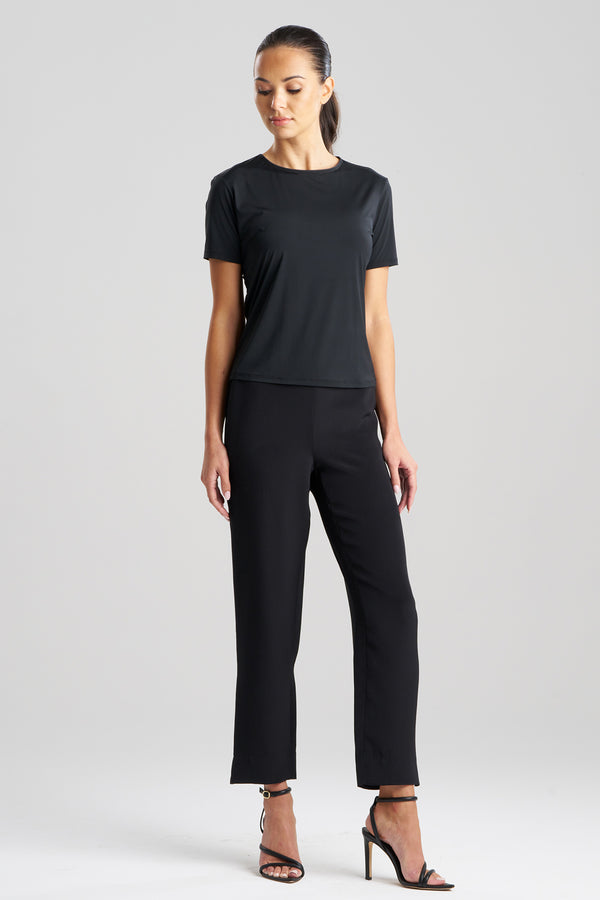 natori Illusion T-Shirt Top Black