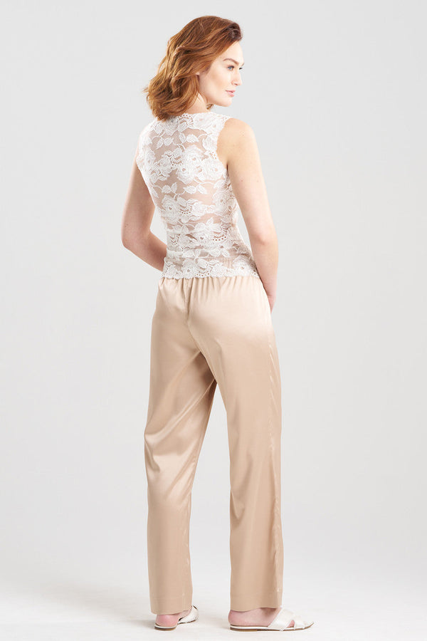 Natori Imagine Allover Lace Tank Warm White