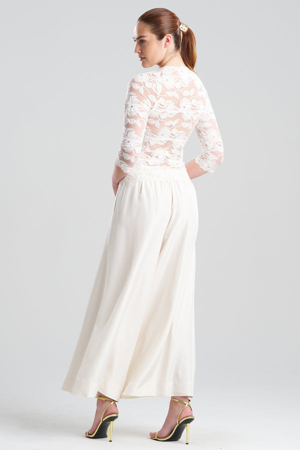 Natori Imagine Allover Lace Top Warm White