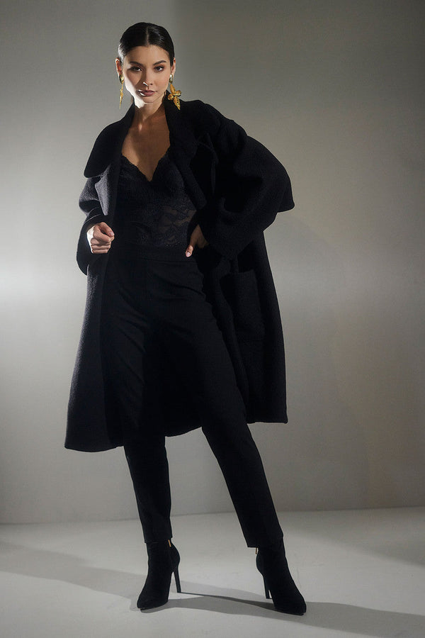 Natori Imagine Jersey Lace Bodysuit Black