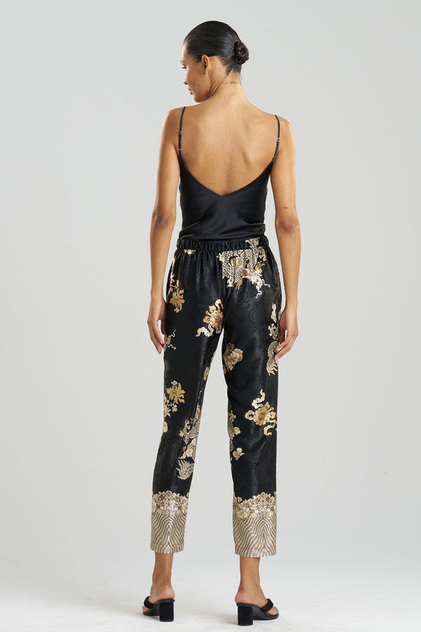 Natori Imperial Dragon Jacquard Pants Black