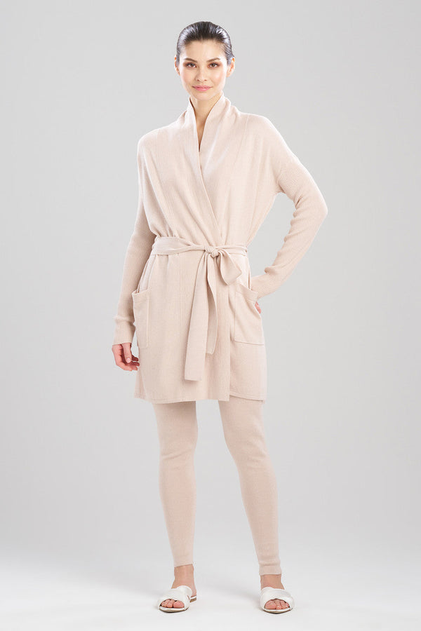 natori Indulge Rib Cardigan Sand Dune