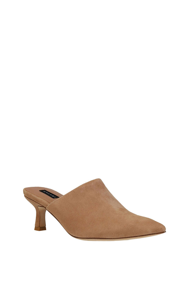natori Ine Suede Mule Heel Doe