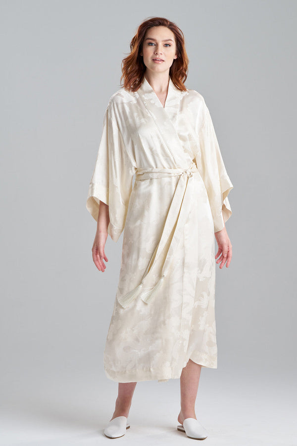 Natori Ines Dragon Robe Warm White