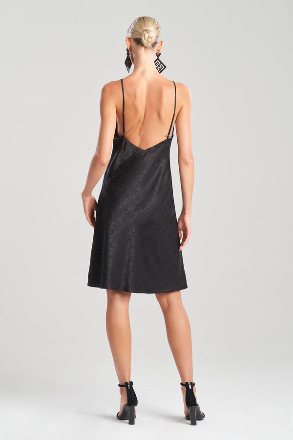 Natori Infinity Jacquard Slip Black