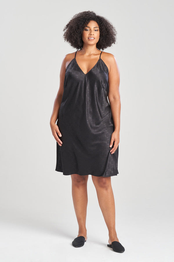 Natori Infinity Jacquard Slip Black