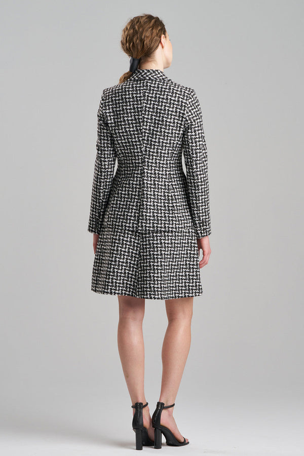 Natori Japanese Check Blazer Black/White