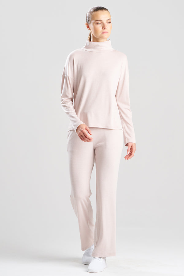 natori Jersey Essentials Long Sleeve Top Cashmere