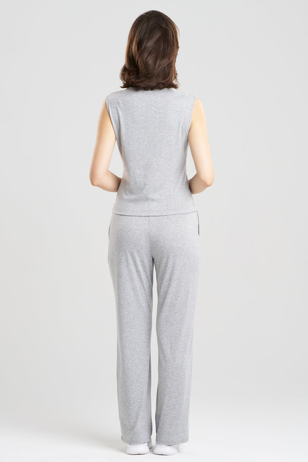 Natori Jersey Essentials Shell Tank Ht. Grey