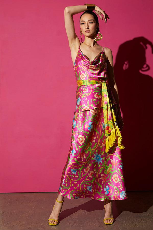 Natori Kamakura Silk Cami Dragon Fruit