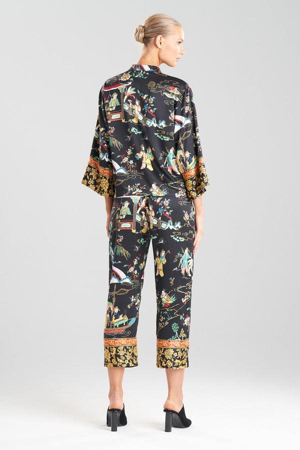 Natori Kana Mandarin PJ Black Multi