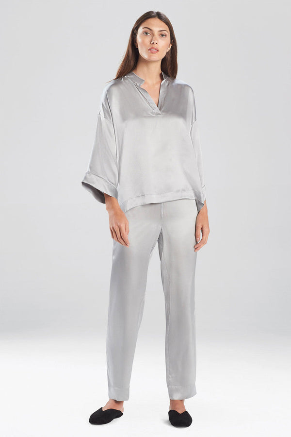 Natori Key Essentials Silk PJ Silver