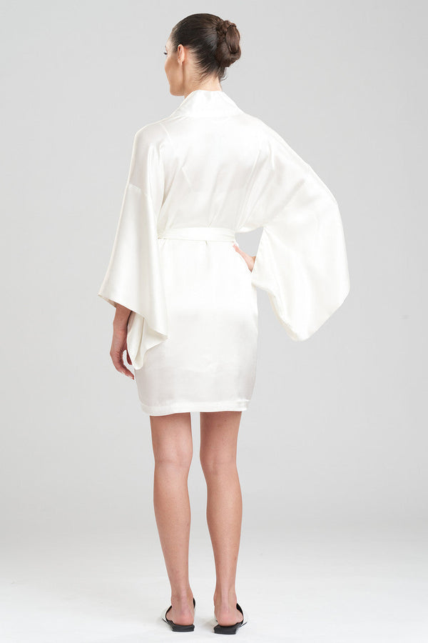 Natori Key Essentials Silk Wrap Warm White