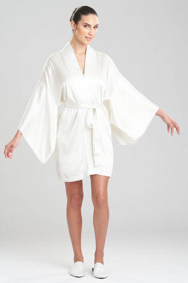 natori Key Essentials Silk Wrap Warm White