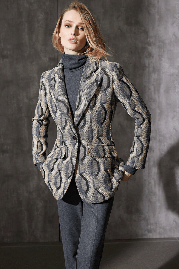 Natori Layering Jersey Turtleneck Top Charcoal