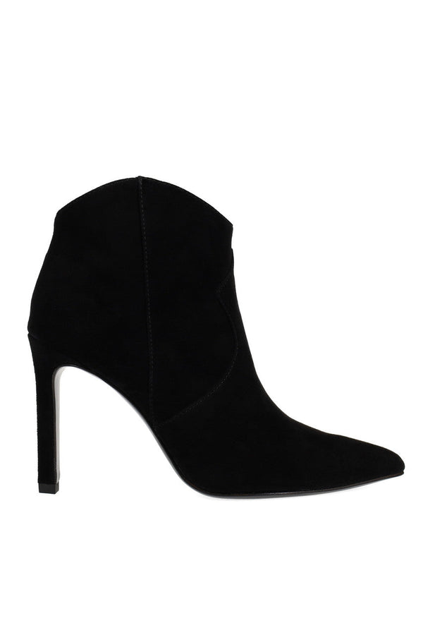 Natori Leiko Suede Heel Bootie Black