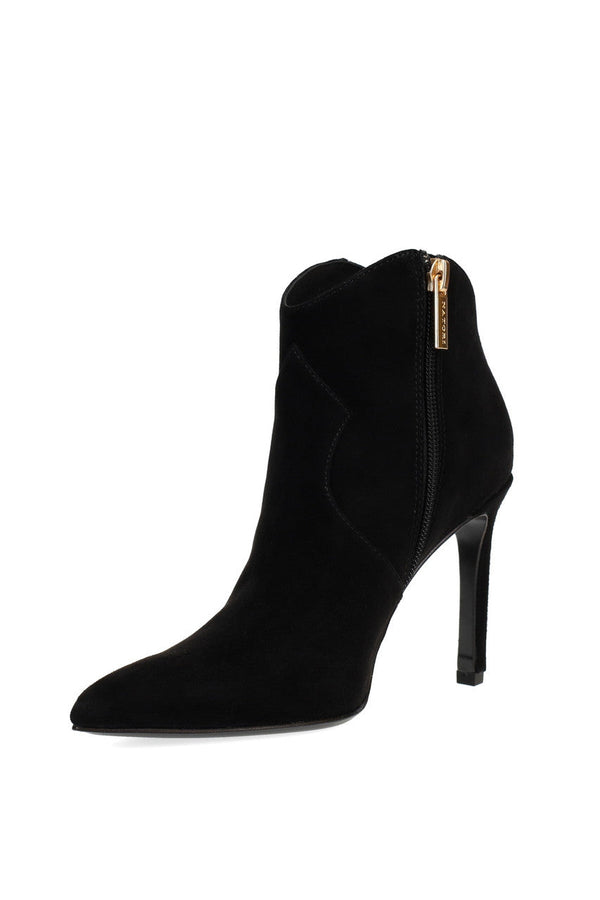 natori Leiko Suede Heel Bootie Black