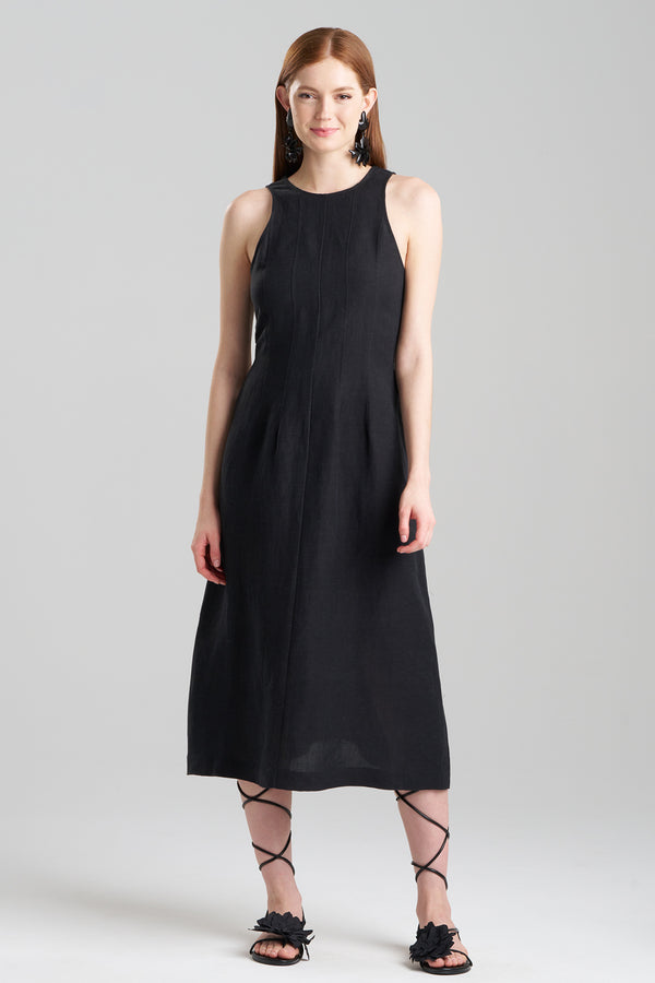 Natori Light Weight Linen Dress Black
