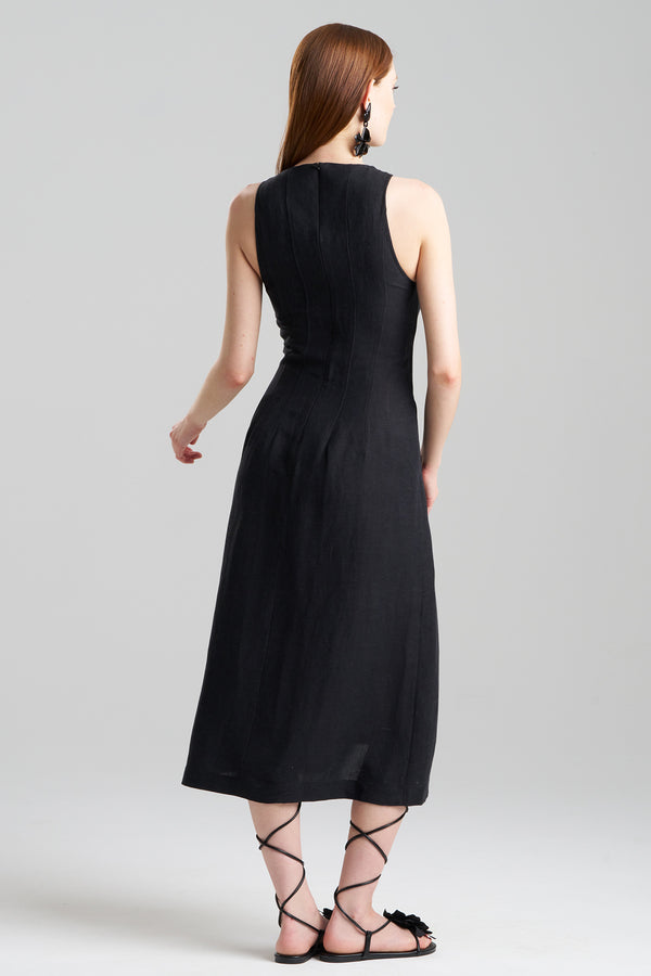 Natori Light Weight Linen Dress Black