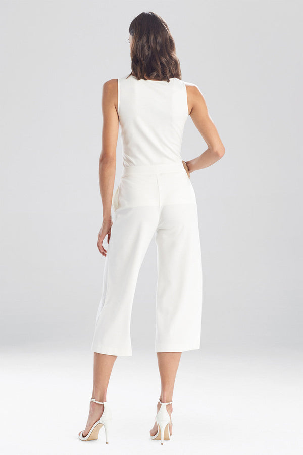 Natori Light Weight Ponte Crop Pants Snow