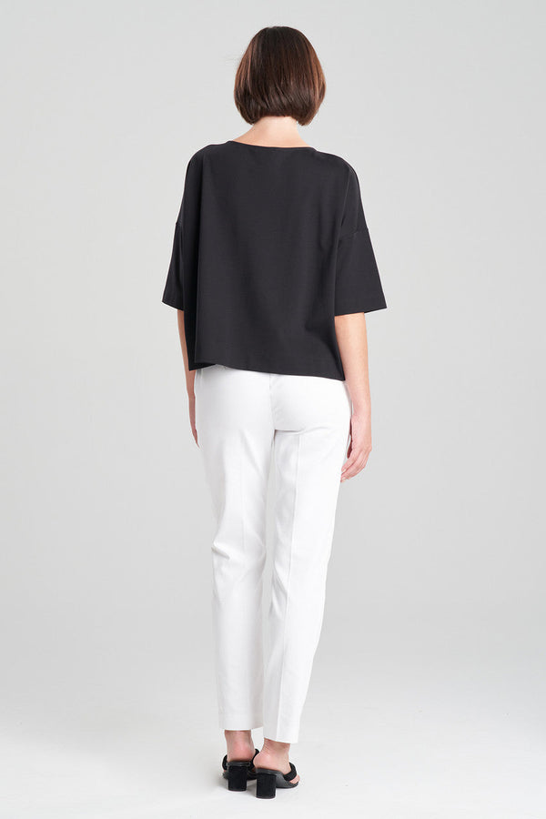 Natori Light Weight Ponte Top Black