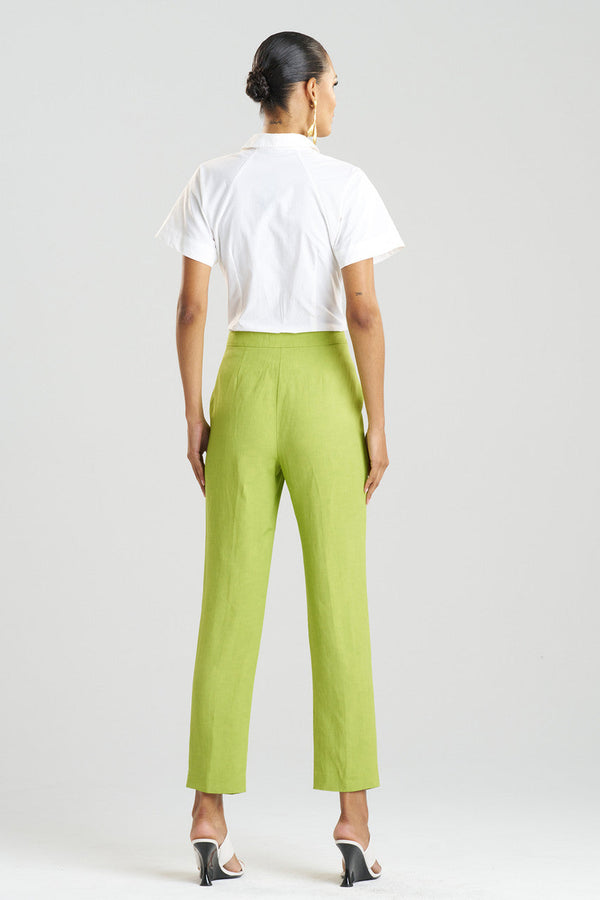 Natori Linen Slim Pants Pear