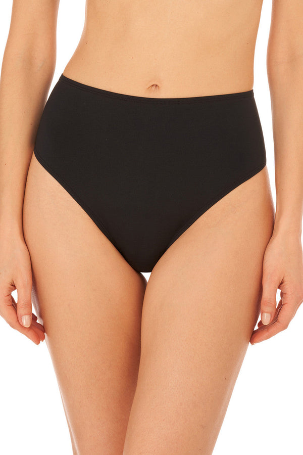 natori Liquid High Rise Thong Black