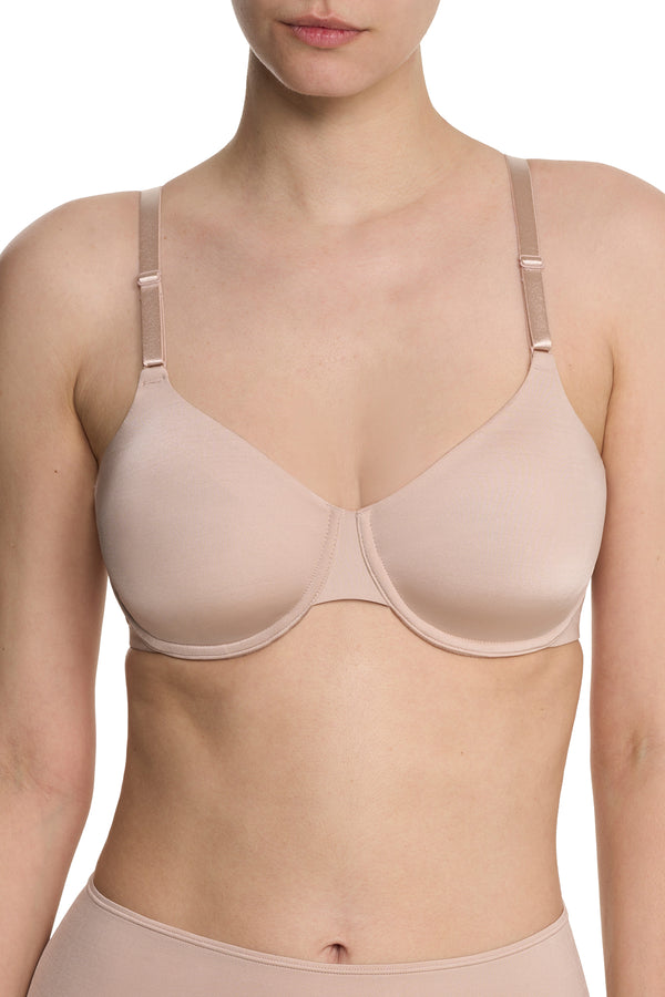 Natori Liquid Smooth Shape Minimizer Bra Lt. Mocha