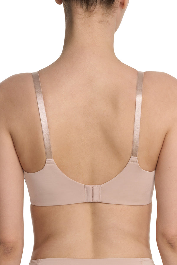 Natori Liquid Smooth Shape Minimizer Bra Lt. Mocha