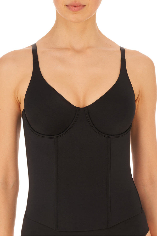 Natori Liquid Tank Bustier Black