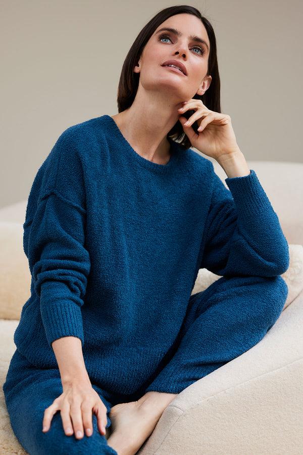 natori Luna Mellow Top Midnight Teal