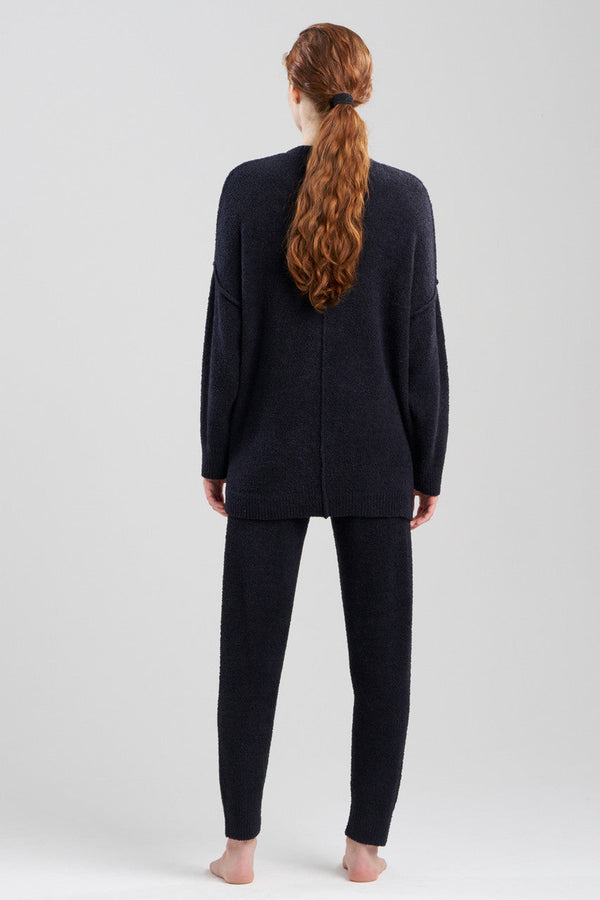 Natori Luna Mellow V-Neck Top Black