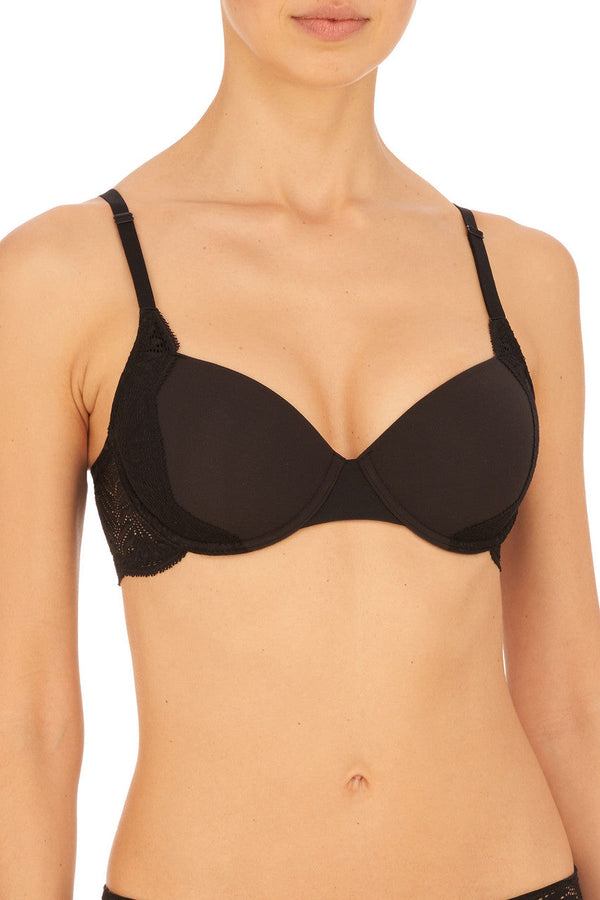 natori Lush Demi Contour Underwire Bra Black