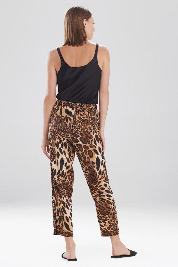 Natori Luxe Leopard Pants Chestnut