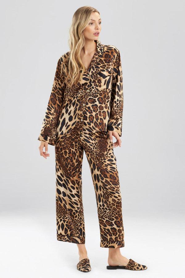 Natori Luxe Leopard PJ Chestnut