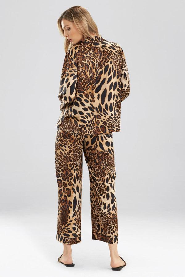 Natori Luxe Leopard PJ Chestnut