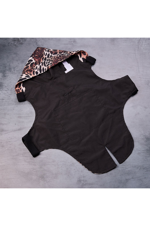 Natori Luxe Leopard Raincoat Chestnut