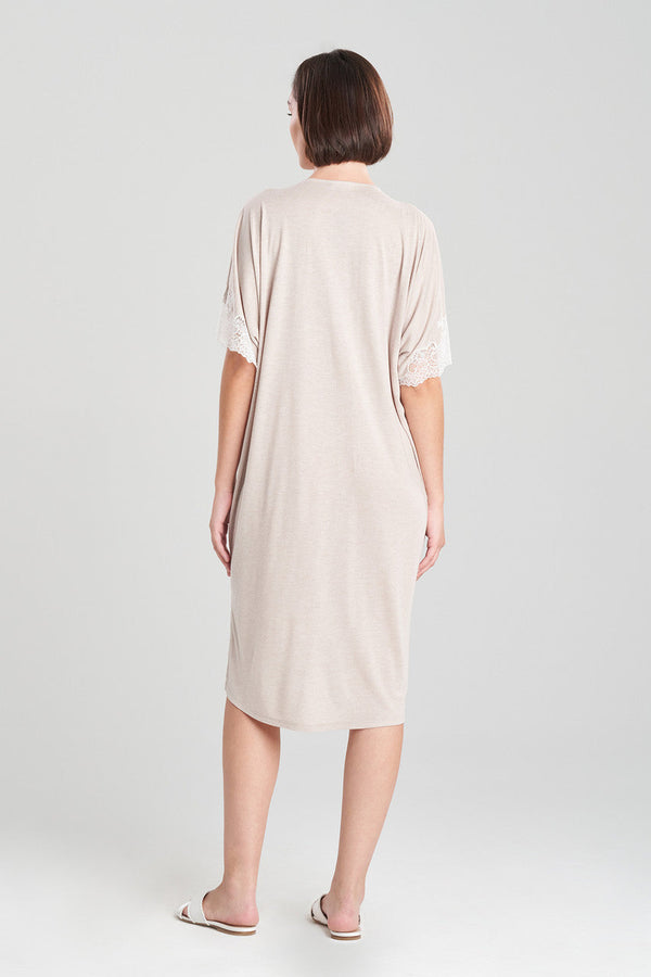 Natori Luxe Shangri-La Caftan Heather Cashmere