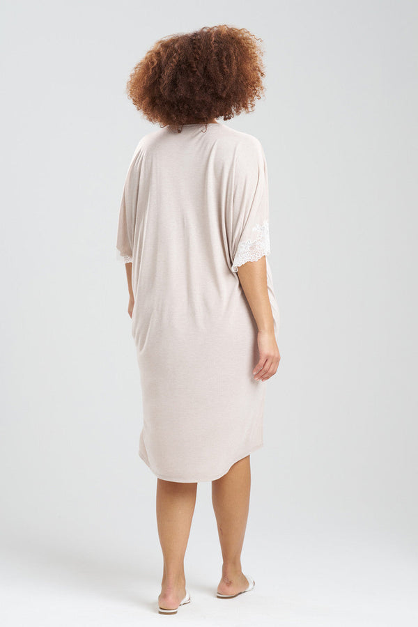 Natori Luxe Shangri-La Caftan Heather Cashmere