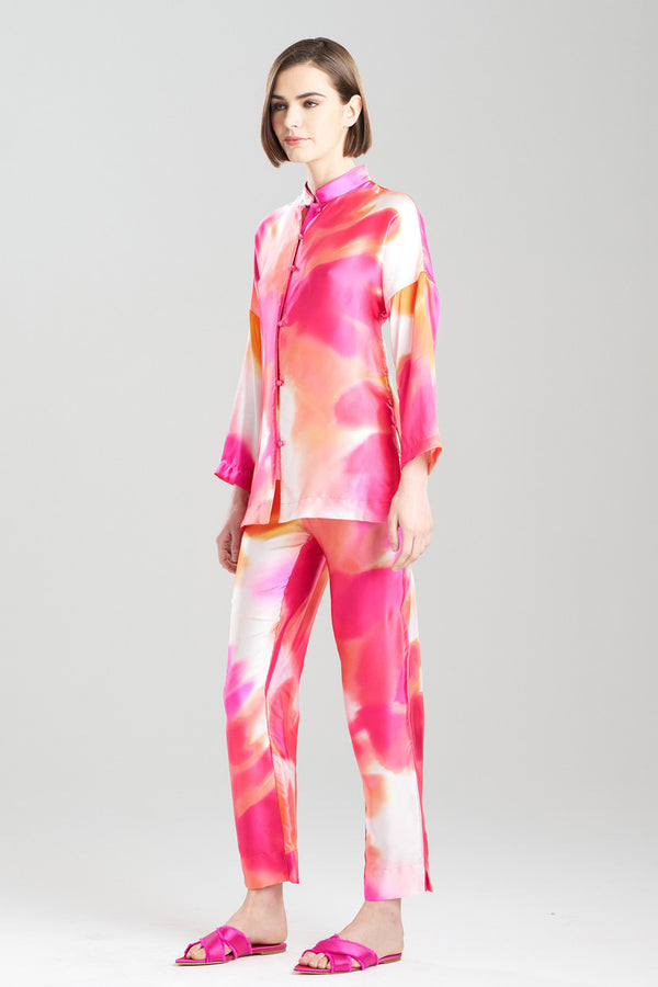 natori Malaga Mandarin Silk PJ Coral Peach