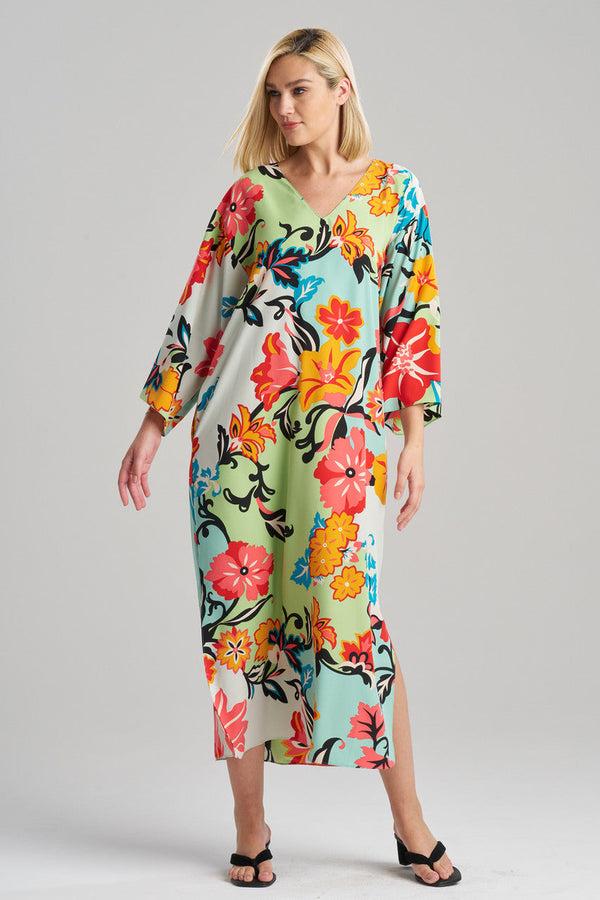 Natori Marbella Caftan Blue Multi