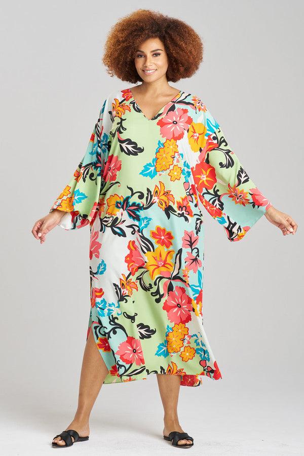 Natori Marbella Caftan Blue Multi